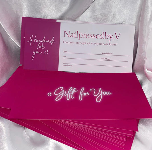 Cadeaubon Nailpressedby.V